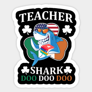 Teacher Shark Doo Doo Doo Sticker